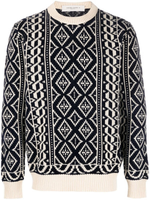 

Patterned-intarsia knit jumper, Golden Goose Patterned-intarsia knit jumper