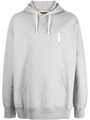 

Embroidered-motif cotton hoodie, Junya Watanabe Embroidered-motif cotton hoodie