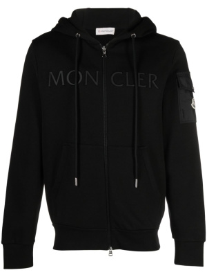 

Logo-print zip-up hoodie, Moncler Logo-print zip-up hoodie