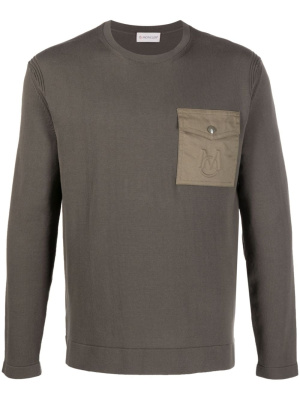 

Flap-pocket crewneck jumper, Moncler Flap-pocket crewneck jumper
