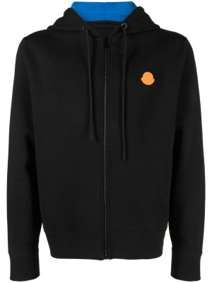 

Logo-patch zip-up hoodie, Moncler Logo-patch zip-up hoodie