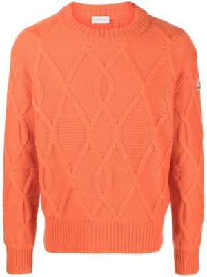 

Logo-patch knitted jumper, Moncler Logo-patch knitted jumper