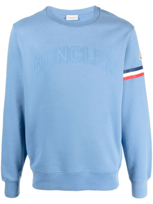 

Logo-print crew neck sweatshirt, Moncler Logo-print crew neck sweatshirt