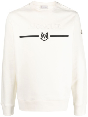 

Logo-print crew neck sweatshirt, Moncler Logo-print crew neck sweatshirt