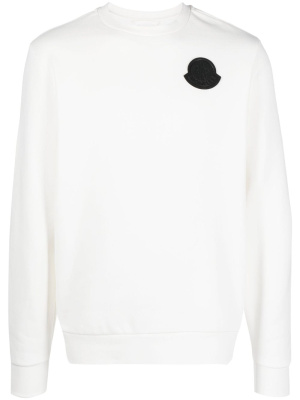 

Logo-appliqué cotton sweatshirt, Moncler Logo-appliqué cotton sweatshirt