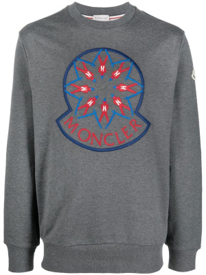 

Embroidered logo crew-neck sweatshirt, Moncler Embroidered logo crew-neck sweatshirt
