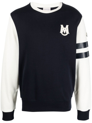 

Logo-print crew neck jumper, Moncler Logo-print crew neck jumper