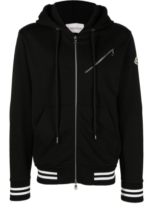 

Logo-patch zip-up hoodie, Moncler Logo-patch zip-up hoodie
