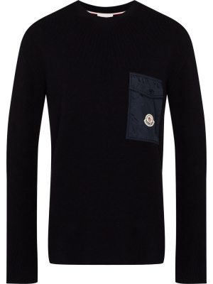 

Logo-patch ribbed jumper, Moncler Logo-patch ribbed jumper