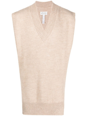 

V-neck alpaca-wool vest, Maison Margiela V-neck alpaca-wool vest