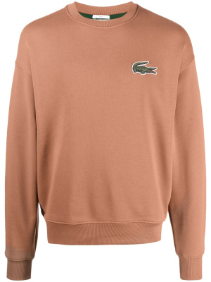 

Logo-patch organic-cotton sweatshirt, Lacoste Logo-patch organic-cotton sweatshirt