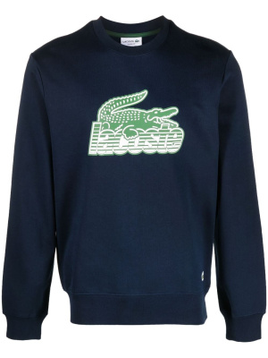 

Logo-print crew-neck sweatshirt, Lacoste Logo-print crew-neck sweatshirt