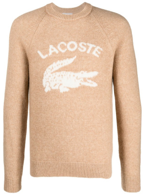 

Intarsia-knit logo jumper, Lacoste Intarsia-knit logo jumper