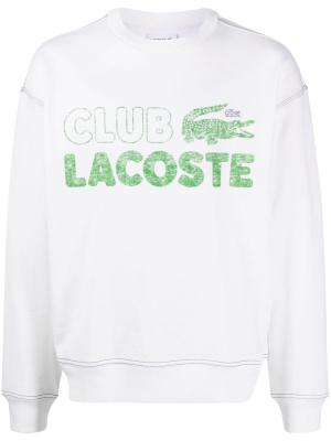 

Logo-print cotton jumper, Lacoste Logo-print cotton jumper