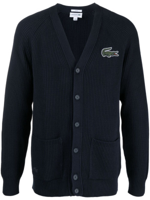 

Logo-patch knitted cardigan, Lacoste Logo-patch knitted cardigan