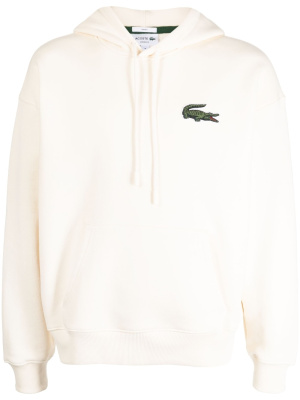 

Logo-patch stretch-cotton hoodie, Lacoste Logo-patch stretch-cotton hoodie