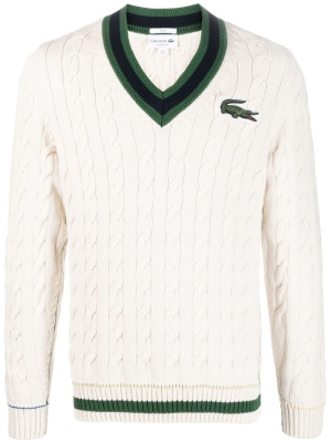 

Logo-patch knitted top, Lacoste Logo-patch knitted top