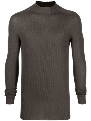 

Mock-neck ribbed jumper, Rick Owens Mock-neck ribbed jumper