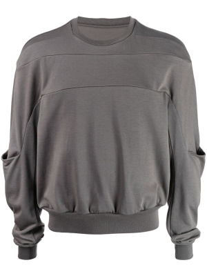 

Gethsemane panelled sweatshirt, Rick Owens Gethsemane panelled sweatshirt
