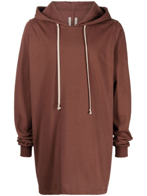 

Long-line style drawstring hoodie, Rick Owens Long-line style drawstring hoodie