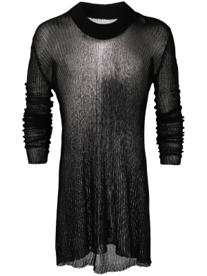 

Round neck ribbed-knit jumper, Rick Owens Round neck ribbed-knit jumper