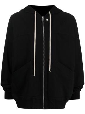 

Drawstring-hooded zipped jacket, Rick Owens Drawstring-hooded zipped jacket