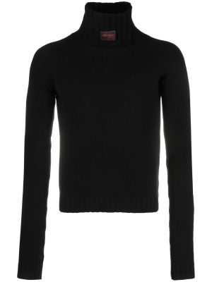 

Logo-patch roll-neck jumper, Raf Simons Logo-patch roll-neck jumper