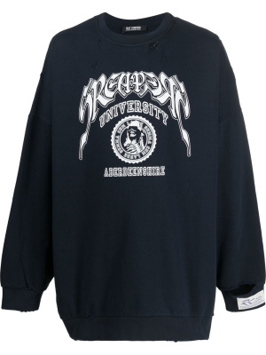 

Distressed oversized sweatshirt, Raf Simons Distressed oversized sweatshirt