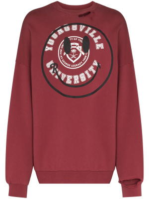 

X Smiley logo-print sweatshirt, Raf Simons X Smiley logo-print sweatshirt