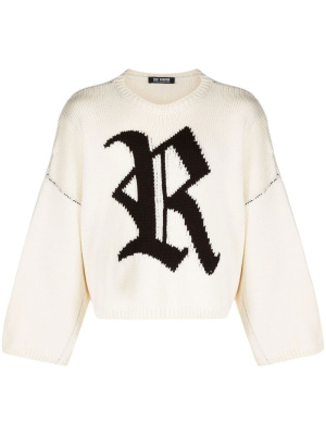 

Intarsia-knit long-sleeve jumper, Raf Simons Intarsia-knit long-sleeve jumper