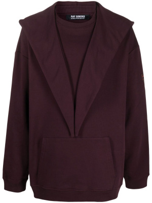 

Deconstructed cotton hoodie, Raf Simons Deconstructed cotton hoodie