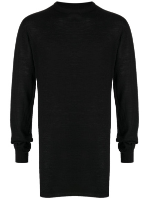 

Long-line crew-neck sweatshirt, Rick Owens Long-line crew-neck sweatshirt