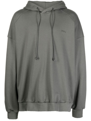 

Embroidered-logo cotton hoodie, Juun.J Embroidered-logo cotton hoodie