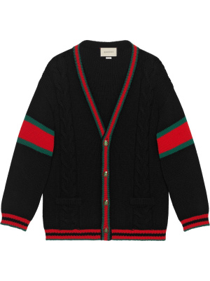 

Oversize cable knit cardigan, Gucci Oversize cable knit cardigan