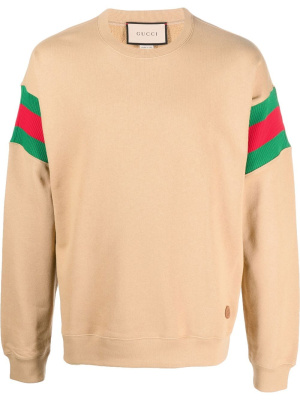 

Signature-stripe detail sweatshirt, Gucci Signature-stripe detail sweatshirt