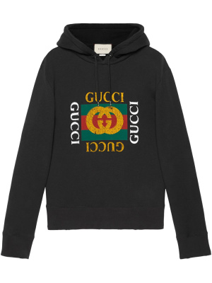

Logo print hoodie, Gucci Logo print hoodie