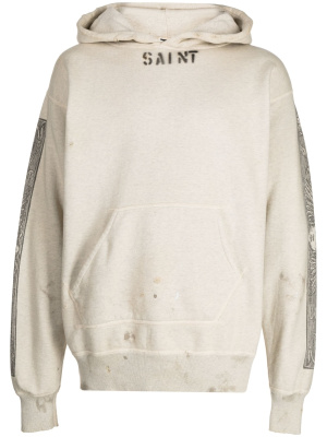 

Graphic-print cotton hoodie, SAINT MXXXXXX Graphic-print cotton hoodie