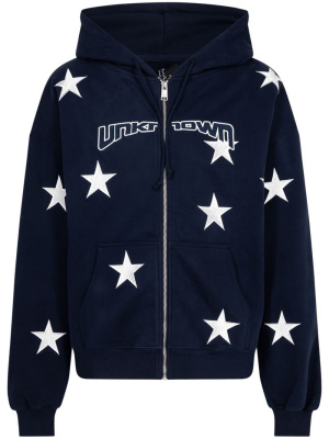 

Star-print cotton hoodie, Unknown UK Star-print cotton hoodie