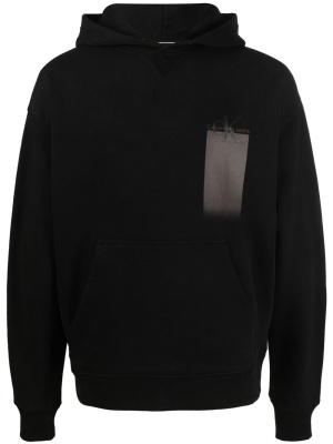 

Logo-print long-sleeve hoodie, Calvin Klein Jeans Logo-print long-sleeve hoodie