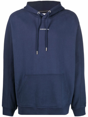 

Logo-print pullover hoodie, Calvin Klein Jeans Logo-print pullover hoodie