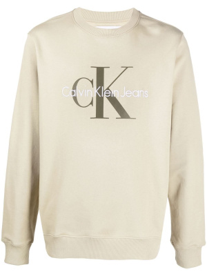 

Embroidered-logo cotton sweatshirt, Calvin Klein Jeans Embroidered-logo cotton sweatshirt