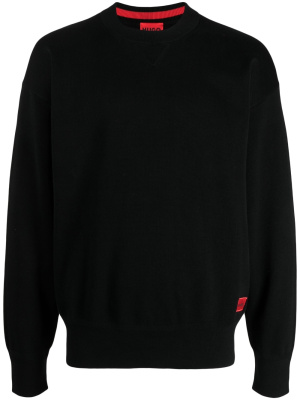 

Logo-patch cotton sweatshirt, HUGO Logo-patch cotton sweatshirt