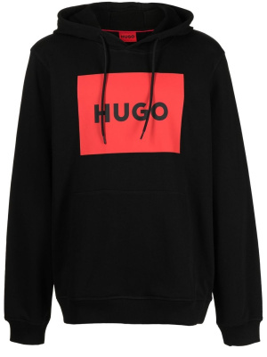 

Logo-print detail hoodie, HUGO Logo-print detail hoodie