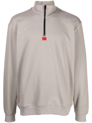 

Half-zip cotton pullover, HUGO Half-zip cotton pullover