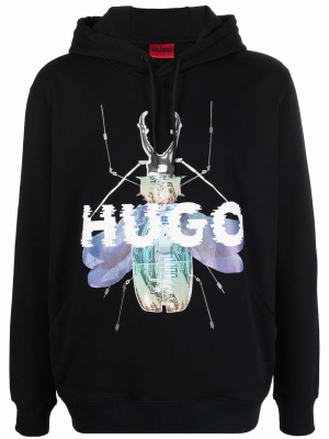 

Logo-print hoodie, HUGO Logo-print hoodie