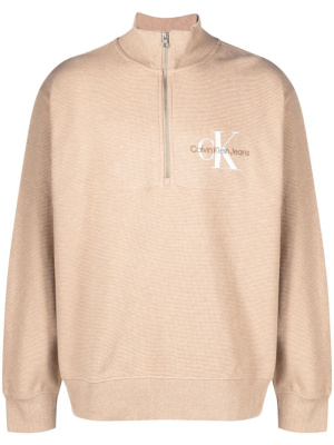 

Monologo waffle high-neck sweatshirt, Calvin Klein Jeans Monologo waffle high-neck sweatshirt