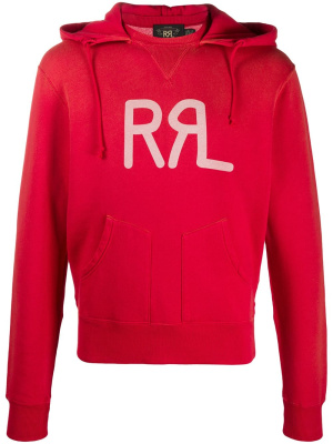 

Logo drawstring hoodie, Ralph Lauren RRL Logo drawstring hoodie