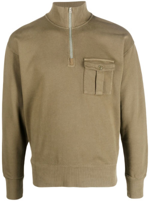 

Zip-front high neck jumper, Ralph Lauren RRL Zip-front high neck jumper