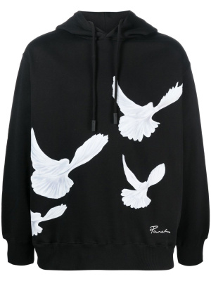 

Logo-embroidered hoodie, 3PARADIS Logo-embroidered hoodie