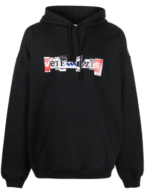 

Logo-print oversized hoodie, VETEMENTS Logo-print oversized hoodie